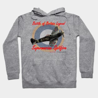 Battle of Britain Spitfire with cockpit on back Hoodie